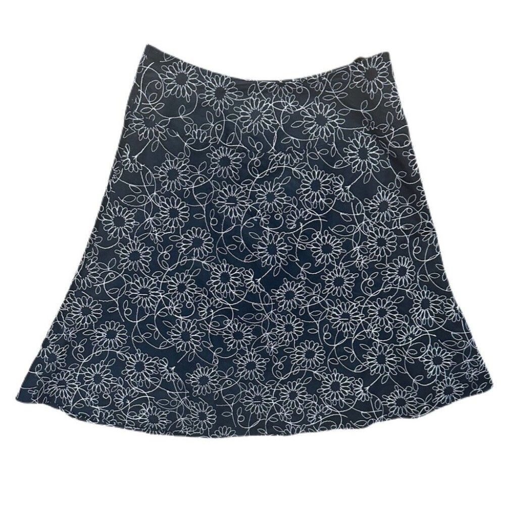 Autograph New York print A-line skirt SIZE 8